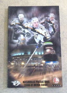 NASHVILLE PREDATORS NHL HOCKEY MEDIA GUIDE - 2000 2001 - NEAR MINT - Picture 1 of 1