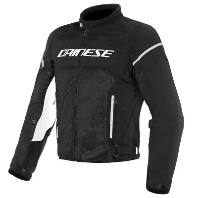 Chaqueta blanca de ventilación de aire Dainese Air Frame D1 Tex motocicleta/motocicleta malla de verano Foto 1 de 4