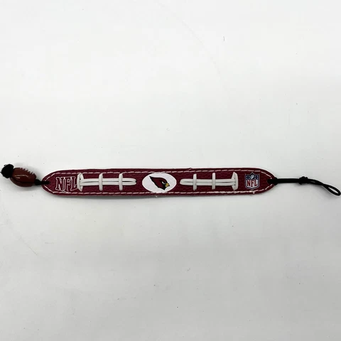 Arizona Cardinals NFL Footfootball GenuineLeather Logo 6" Wristlet Bracelet Cover
