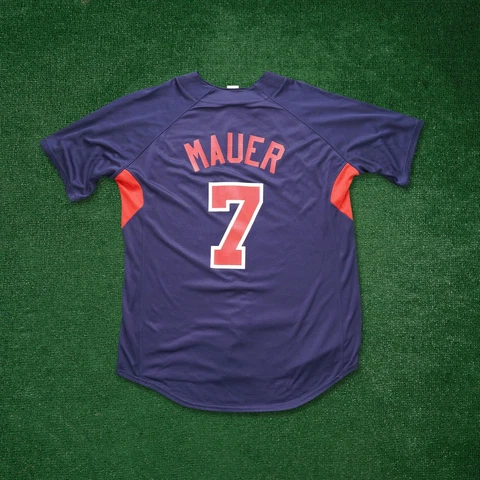 Joe Mauer Majestic Minnesota Twins Authentic On-Field Batting Practice Jersey Cover