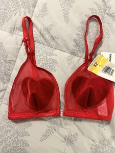 Reggiseno Bralette Cuore Rosso Marilyn Monroe By Warners anni 90 32A Nuovo con etichette - Foto 1 di 6