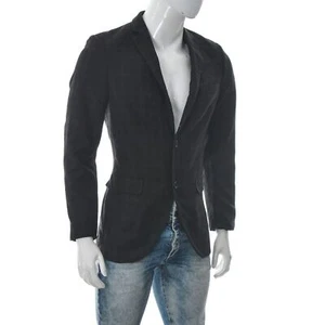 Savile Row London Men's ABERDEEN Blazer Two-Button Curved Hem Jacket Size 38L - Picture 1 of 6