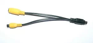 Unusual Cable Y Splitter PS2 Mouse and Audio In Adapter Can Anyone Recognize it - Picture 1 of 2