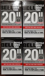 Lot of (4) 20" Bike Inner Tube 20 x 1.75 - 2.25 Bicycle Tire, Kids, BMX,Mountain - Picture 1 of 6