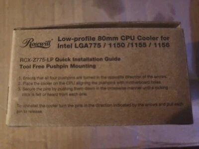 Rosewill low-profile CPU cooler - Image 1 of 2