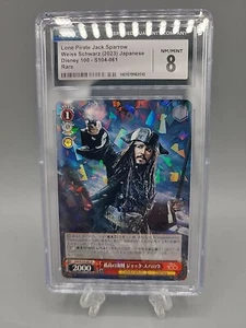 2023 Weiss Schwarz Disney Lone Pirate Jack Sparrow 100 Japanese CGC 8 NM Mint - Bild 1 von 6