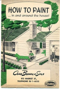 Folleto 1954 - deslizado - cómo pintar dentro y alrededor de la casa - 23 páginas - Imagen 1 de 6