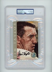1998 HALL OF FAME PLATINUM SIGNATURE SERIES SIGNED AUTOGRAPH PSA JIM TAYLOR - Picture 1 of 2
