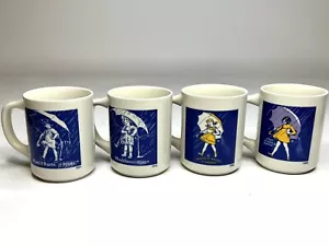 Juego de 4 tazas publicitarias de café Morton Salt Company nuevas en caja 1980 - Imagen 1 de 16