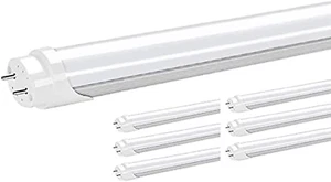 6 PK LED Tube T8 110V AC 18Inch 7W 6500K LED Tube Light - Picture 1 of 5