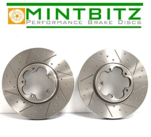 FORD TRANSIT MK7 2.2 TDCi 06-14 FRONT Dimpled & Grooved BRAKE DISCS ONLY - Picture 1 of 6