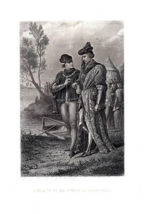 Louis XI et le Comte de Charolais - Philippoteaux - 1860 - Picture 1 of 1
