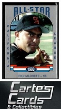 Rich Aldrete 1988 Cal League All-Stars #7  San Jose Giants