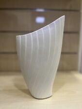 Vaso in Ceramica Moderno Bianco - Design Elegante (16,5x10,5x30,5 cm)