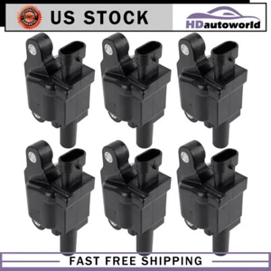 6 Ignition Coil For 14-19 GMC Sierra 1500 6.2L 2015-2018 Chevrolet Tahoe 5.3L V8 - Picture 1 of 7