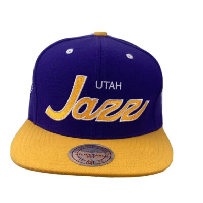 Utah Jass Mitchell and Ness Sombrero Snapback Ajuste Ajustable Foto 1 de 4