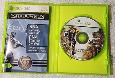 Shadowrun (Microsoft Xbox 360, 2007) /Manual - Image 1 of 4