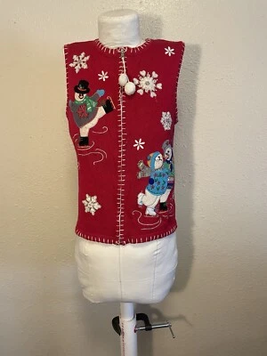 Suéter Chaleco Cárdigan Vintage Navidad Jason Maxwell  Foto 1 de 4