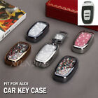 Zinc Alloy Diamonds Key Fob Case Cover For Audi A4 B8 A5 A6 C7 A7 A8 D4 Q5 SQ5