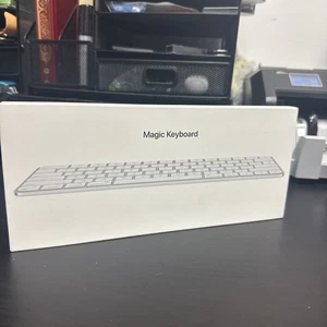 Brand New Factory Sealed Apple A2450 Magic Keyboard w/Lock button Silver/White - Picture 1 of 6