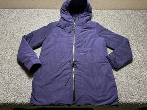Nike Parka Jacket Womens Medium Purple Hooded Goose Down Puffer 805080 - Picture 1 of 12