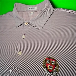 Peter Millar Harvard University Polo Mens L Crest Crimson Collegiate Golf - Picture 1 of 9
