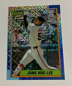 2025 Topps Update JUNG HOO LEE Silver Pack Chrome Refractor Card Giants - Picture 1 of 2
