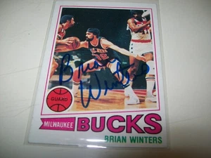 1977-78 Topps Brian Winters Autograph signed Auto #48 Milwaukee Bucks - Bild 1 von 2