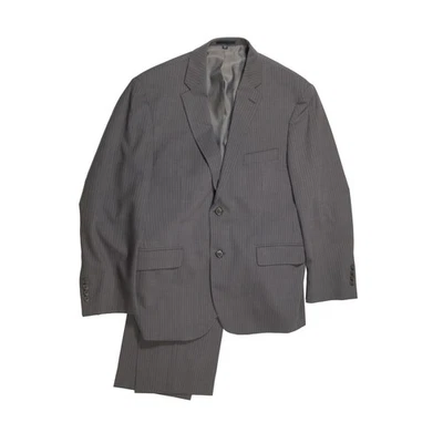 Jos. A. Traje a rayas gris Bank 1905 para hombre 2 piezas ajuste a medida 42S 36W Foto 1 de 4