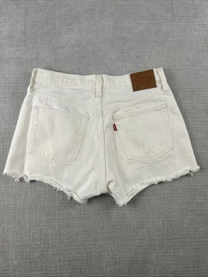 Levi’s 501 Women’s W25 Cutoff Denim Shorts Button Fly Raw Hem Distressed - Image 1 of 4