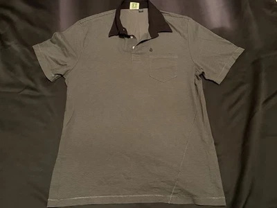 Volcom Men’s Striped Polo Shirt Size Xl - Image 1 of 4