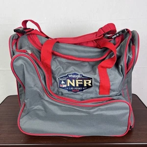 Wrangler NFR 2019 Pro Rodeo Las Vegas Large Duffle Bag Justin Boots grau rot - Bild 1 von 8