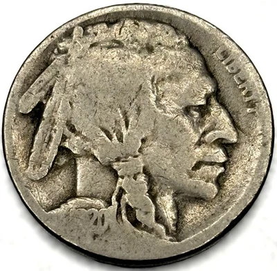1920 S Buffalo Nickel AG About Good 5 Cent US Coin - 0986 - Image 1 of 2