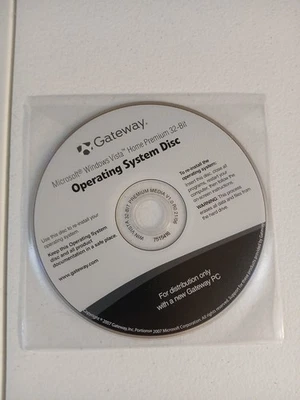 Gateway Microsoft Operating System Disc Windows Vista Home Premium 32-bit - Image 1 of 2