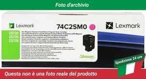 74C2SM0 Lexmark CS720DE Cartuccia del Toner Magenta - Zdjęcie 1 z 4