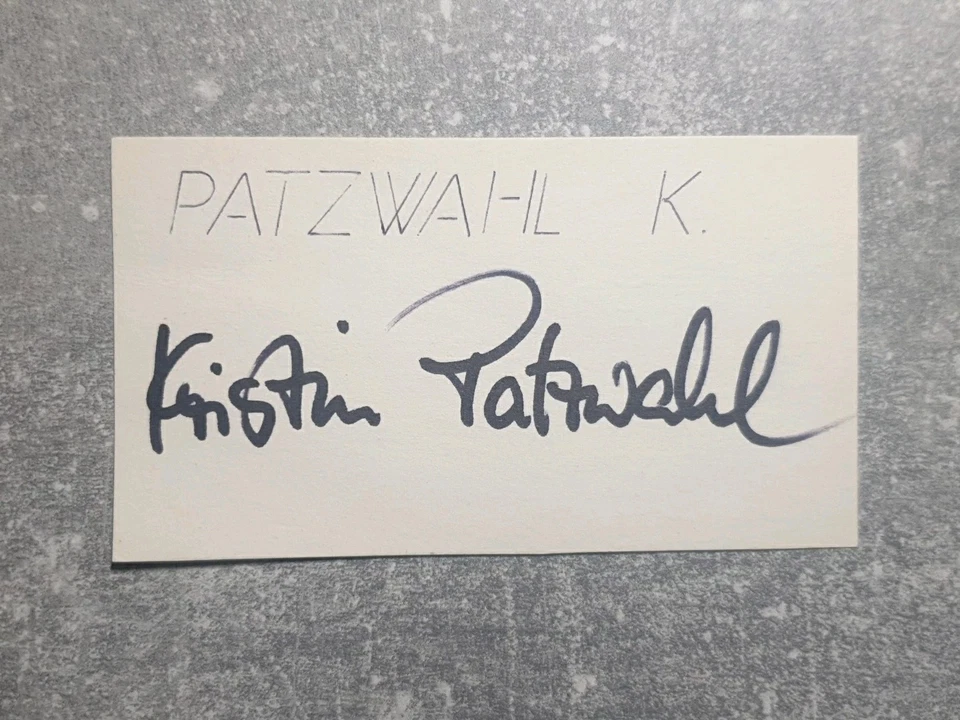 KK m.Orig.AG Kristin Patzwahl GER Leichtathletik 3.EC 91 - 100m Hürden Rarität! - Bild 1 von 1