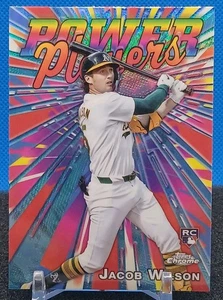 Jacob Wilson RC 2025 Topps Chrome #PP-22 Power Players A's Athletics Rookie  - Picture 1 of 11