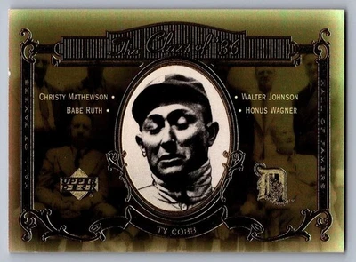 2001 Upper Deck Hall of Famers #C1 Ty Cobb The Class of '36 Foto 1 de 2