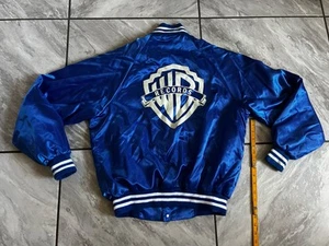 Vintage 90s Abco Satin Jacket Size Men’s L Wayne Warner Bros Made In USA Large - Bild 1 von 5