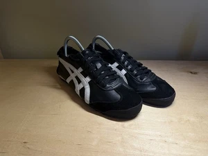 Asics Onitsuka Tiger Mexico 66 DL408 Black/White Trainers Leather Shoes EU42 - Picture 1 of 9