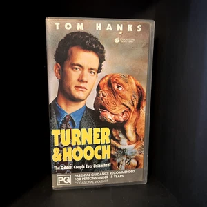 Turner & Hooch VHS 1989 Stars Tom Hanks Small Case Tested GC No SSS - Picture 1 of 7