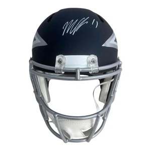 Cowboys Micah Parsons Autographed Signed Amp Speed Rep Helmet - Beckett - Picture 1 of 5