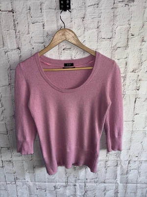 F&F 100% Pure Cashmere Womens Jumper Size Medium 12 UK Petites Fit Sweater - Image 1 of 4