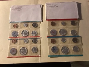 1963 & 1964 U.S. Silver Mint Sets, complete 10 Coin Sets - Picture 1 of 1