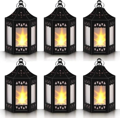 Mini Star Lantern with Flickering LED,Battery Included,Decorative Hanging Light, - Image 1 of 2