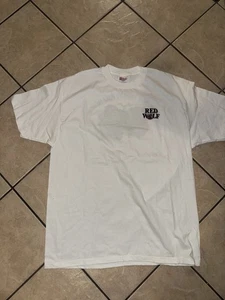 VTG 1996 Red Wolf Beer T-Shirt Hanes Heavyweight White Single Stitch Size XL USA - Picture 1 of 6