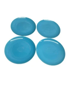 IKEA 4 Turquoise 8” Salad Plates By IKEA #21963 - Picture 1 of 10