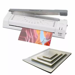 OLYMPIA A350 Combo 4 en 1 aparato de laminación DINA3 100 láminas de laminación cortador de palanca - Imagen 1 de 6