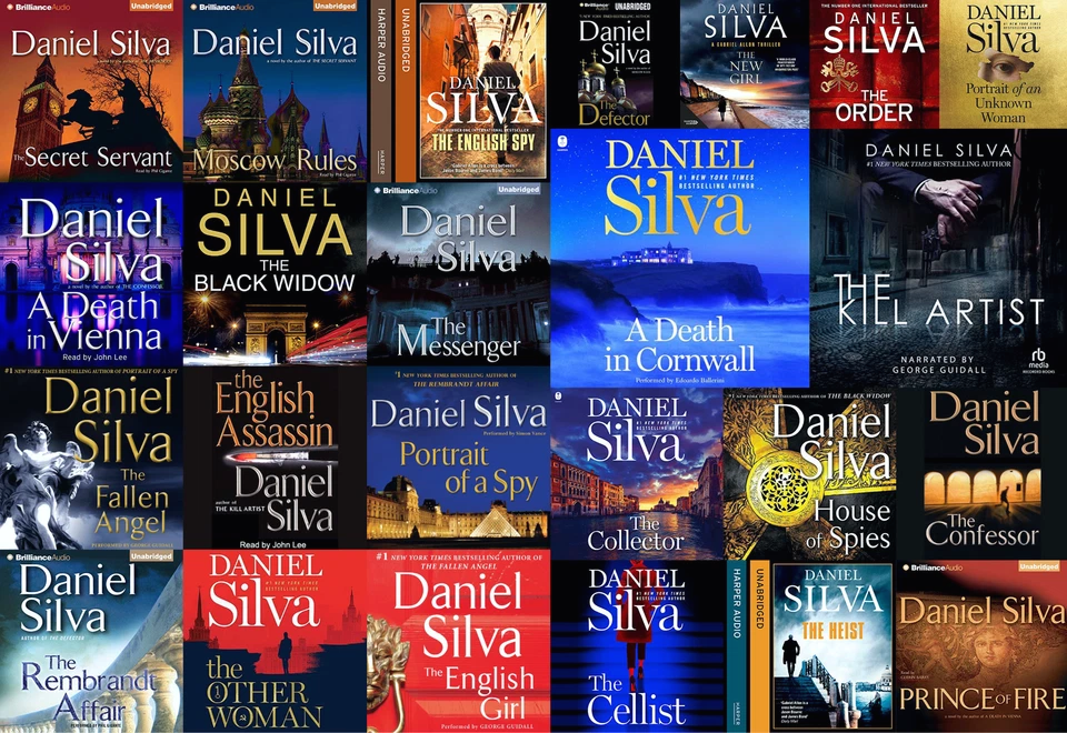 Daniel Silva's Gabriel Allon Audio Book Series (24 Audiobooks on USB or DVD) Foto 1 de 1