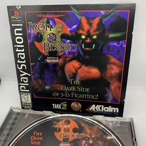 Dungeons & Dragons Iron and Blood (Sony Playstation, 1996) PS1 CIB Black Label - Picture 1 of 16